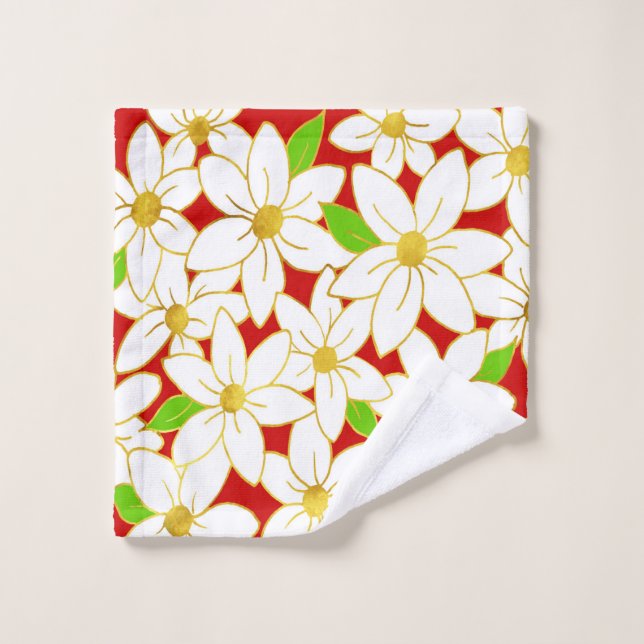 Fleurs de vacances (Gant de toilette)