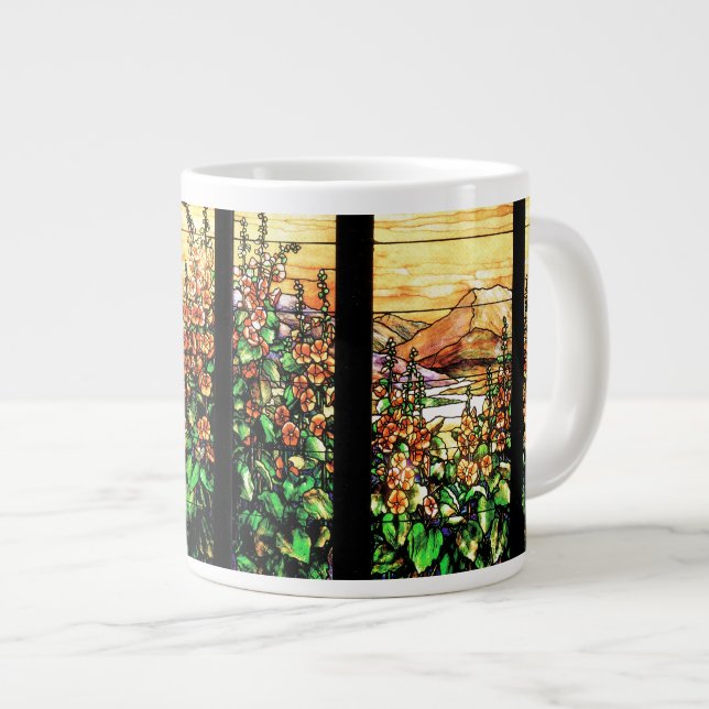 Fleurs de verre tendues de Tiffany Mug (Devant droit)