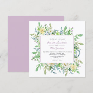Fleurs d'été Faire-part de mariage florale