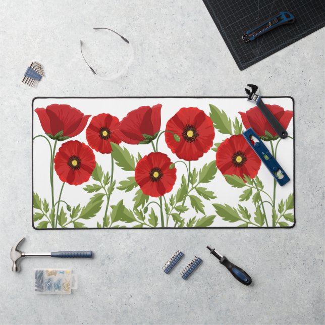 Fleurs d'été joyeuses floraison de pavot (Poste de travail)