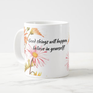Fleurs d'été Vintages inspirantes Mug de café