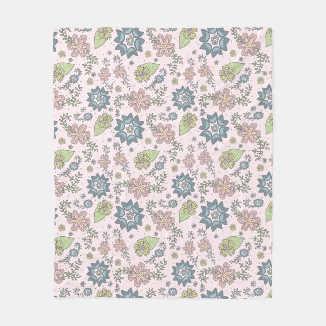 Fleurs d'hiver dans la couverture rose (Devant)