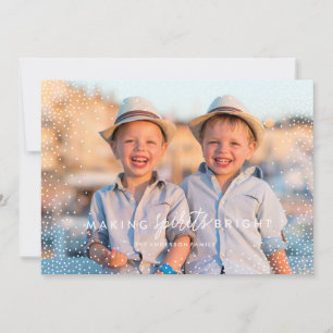 FLEURS D'HIVER photo Carte de Noël