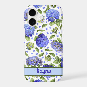 Fleurs d'Hortensia Bleu Motif Personnalisé