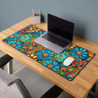Fleurs d'humeur super colorée motif