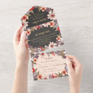 Fleurs d'Imaginaire - Faire-part de mariage tout-e