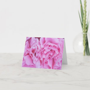 Fleurs d'oeillets roses cartes pour notes