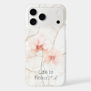 Fleurs d'orchidées roses tropicales blush