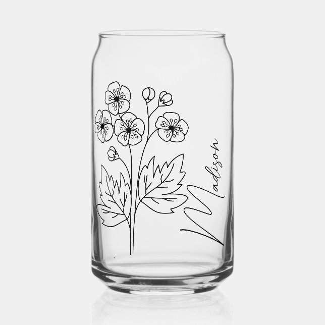 Fleurs du mois de naissance mai Hawthorn Bridesmai (Recto)