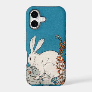 Fleurs élégantes de lapin blanc vintage