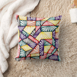 Fleurs en gras : oreiller à lancer couleur Motif