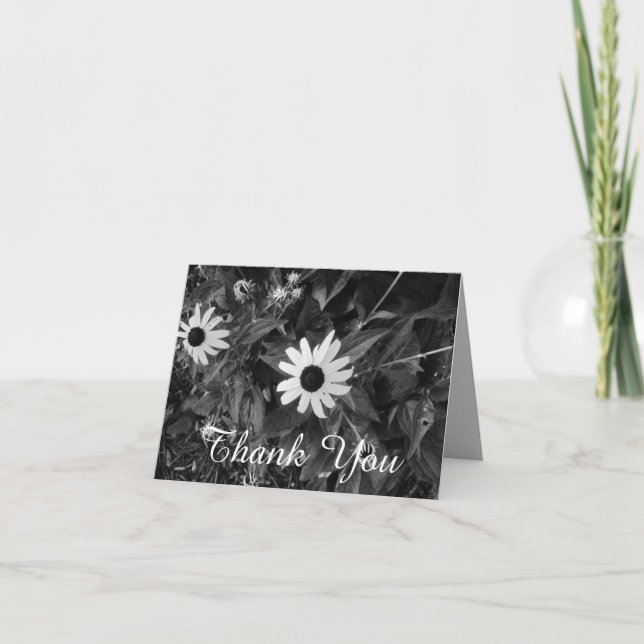 Fleurs en Merci noir et blanc (Devant)
