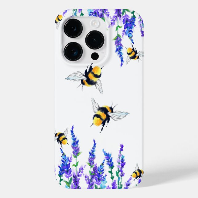 Fleurs et abeilles Flying coque iphone Spring (Verso)