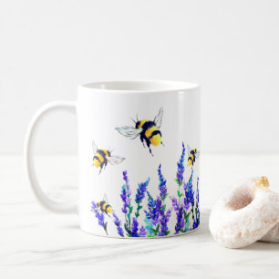 Fleurs et abeilles Flying Mug Spring Joy