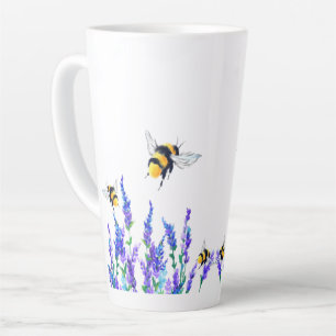 Fleurs et bees Latte Mug