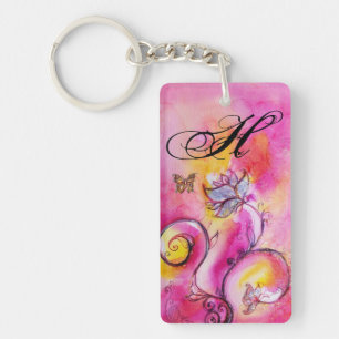 FLEURS ET BUTTERFLIS BLANCS jaune rose violet