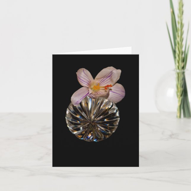 Fleurs et cartes de voeux en cristal (Devant)