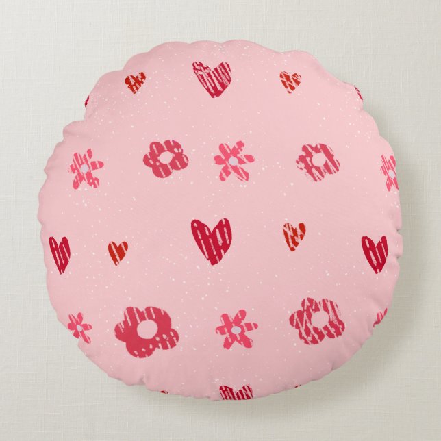 Fleurs et coussin de fête d'amour (Devant)