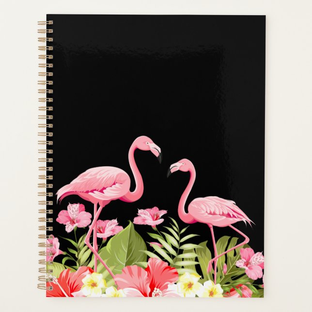 Fleurs Et Flamants roses Tropicaux-32146 (Devant)