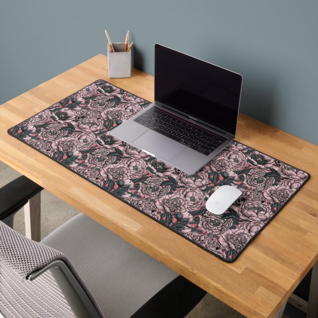 Fleurs et moisissures de pivoines roses (Bureau 2)
