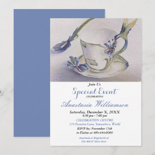 FLEURS ET OISEAUX INVITATION