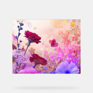 Fleurs et plus de fleurs ornent ce mur romantique