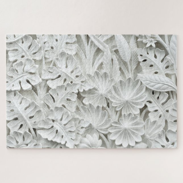 fleurs et puzzle feuille (Horizontal)