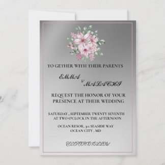 fleurs faire-part de mariage