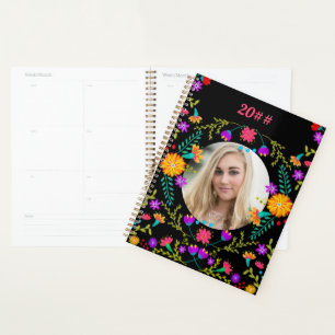 Fleurs Fiesta mexicaines Black 2022 Photo personna