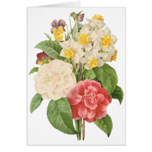 Fleurs Florales Vintage Camélia Jonquille par Redo