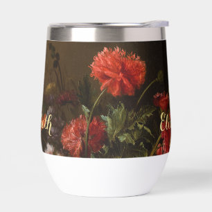 Fleurs florales vintages Élégant Monogramme Or