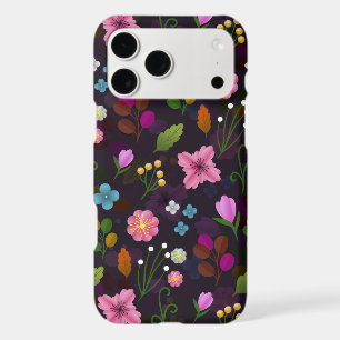 Fleurs Foncées Violettes Roses Florales