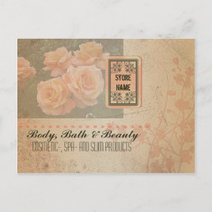 Fleurs Grunge vintages - Carte postale