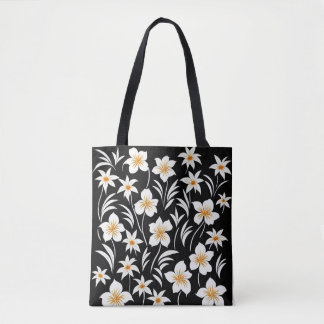 Fleurs hawaïennes géométriques - Sac fourre-tout