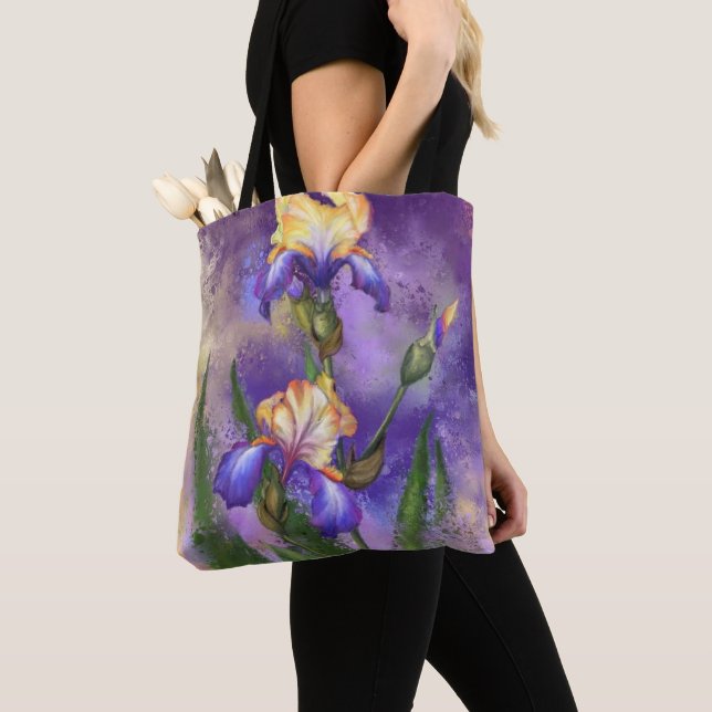 Fleurs Iris Violet Sac fourre-tout Irises Fleur (De près)