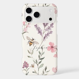 Fleurs Lavande Rose Abeilles
