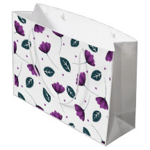 Fleurs Lilac Sur Un Sac Cadeau Blanc Bg