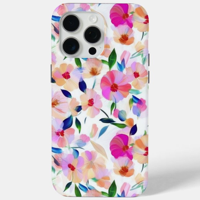 Fleurs Lucid Floral Iphone Pro 15 Max Coque (Verso)