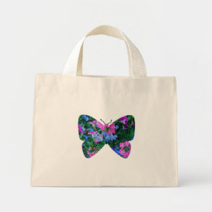 Fleurs mixtes Sac fourre-tout papillon