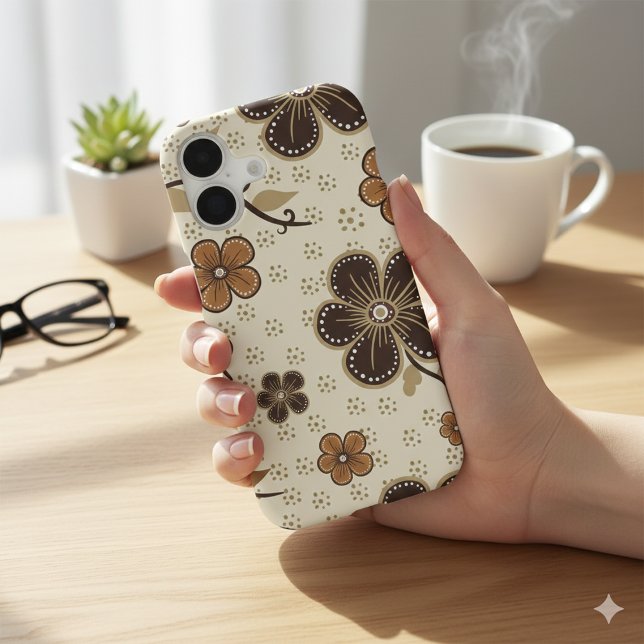 Fleurs Modernes Abstraites Protectrices (Modern Blooms Abstract Protective iPhone 17 Case)