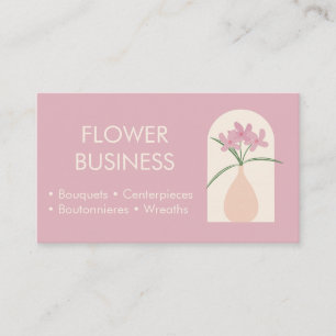 Fleurs modernes Carte de visite fleuriste