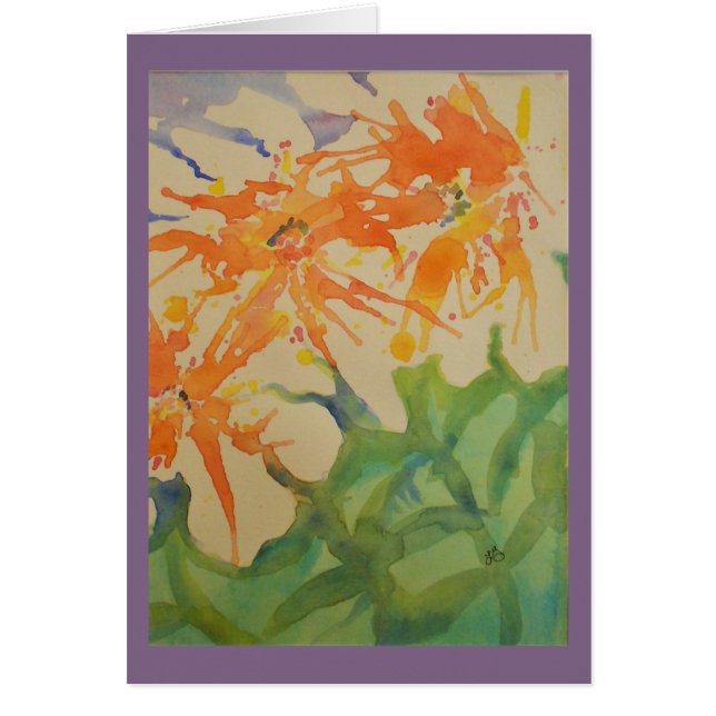Fleurs molles d'aquarelle (Devant)