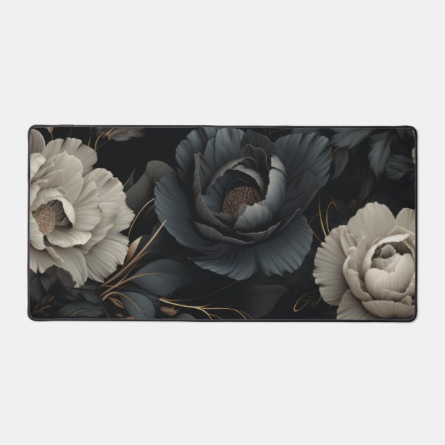 Fleurs noires et blanches (Recto)