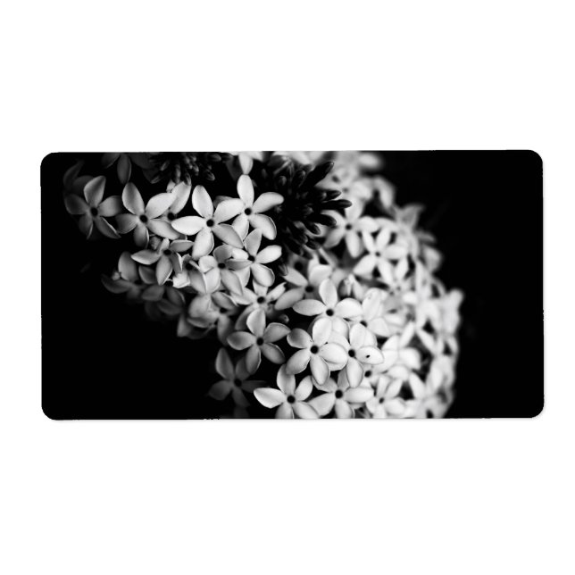 fleurs noires et blanches (Devant)
