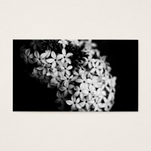 fleurs noires et blanches