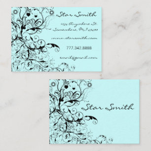 Fleurs, Oiseaux et Fleurs Cartes de visite