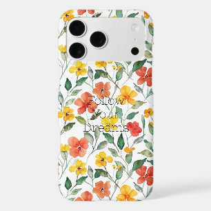 Fleurs orange jaune