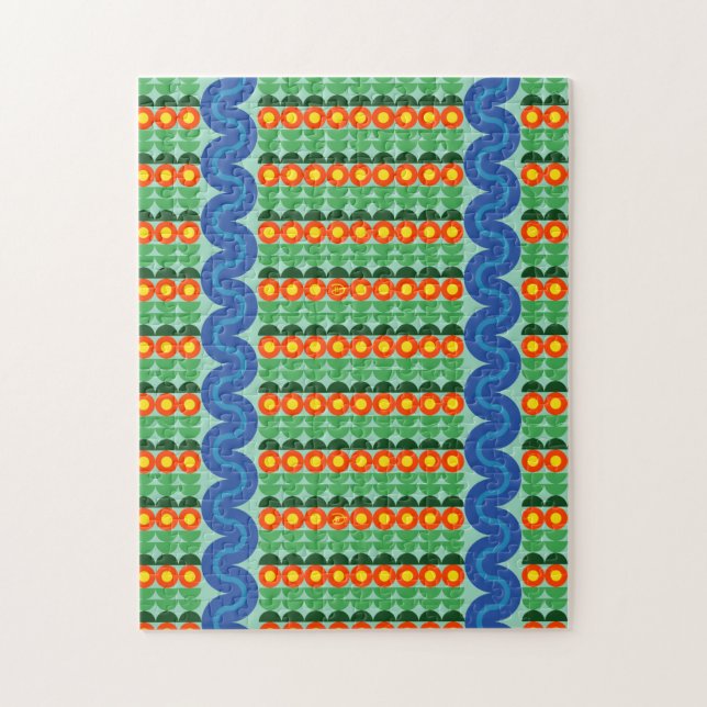 Fleurs orange - Puzzle (Vertical)