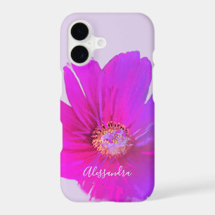 Fleurs personnalisées aquarelle rose pastel violet