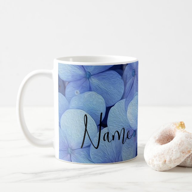 Fleurs personnalisées Flore Design Café Mug (Avec donut)
